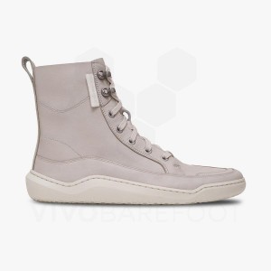 Beige Vivobarefoot Gobi Boot Women's Lifestyle Shoes | AU157LQ