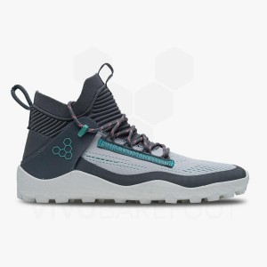 Blue / Silver Vivobarefoot Magna Lite SG Men's Trail Running Shoes | AU361PV