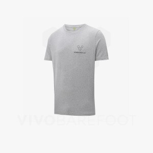 Grey Vivobarefoot Rapanui Naturally Coloured T-shirt Women's T Shirts | AU098SZ