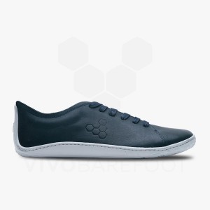 Navy Vivobarefoot Addis Men's Lifestyle Shoes | AU314KW