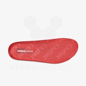 Red Vivobarefoot Thermal Men's Insoles | AU287LQ