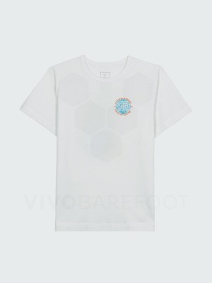 White Vivobarefoot Finisterre Sport Women's T Shirts | AU104MM