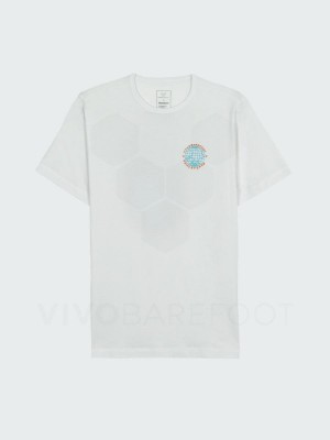 White Vivobarefoot Finisterre Women's T Shirts | AU105LQ