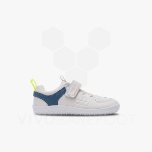 White Vivobarefoot Primus Ludo Kids' Shoes | AU081JE